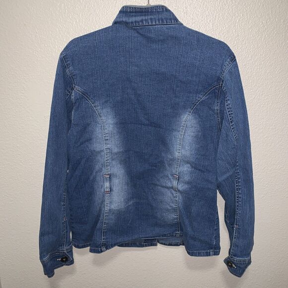 Solo Jeans Women’s Jean Jacket Size XL Blue - Picture 3 of 7